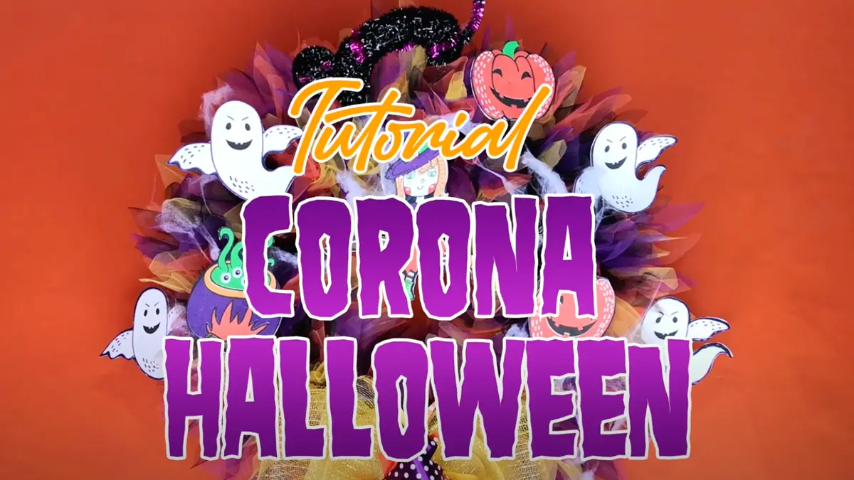 Cómo hacer una corona de tul para este Halloween 2024