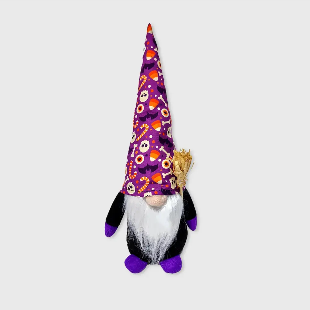 Gnomo de Halloween Decorativo morado Modatelas