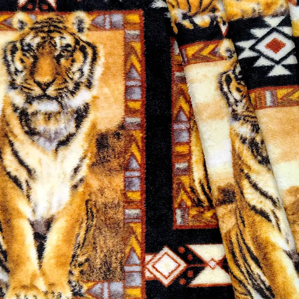 Tela Flannel Estampado Safari Tigre Modatelas tiendas 5