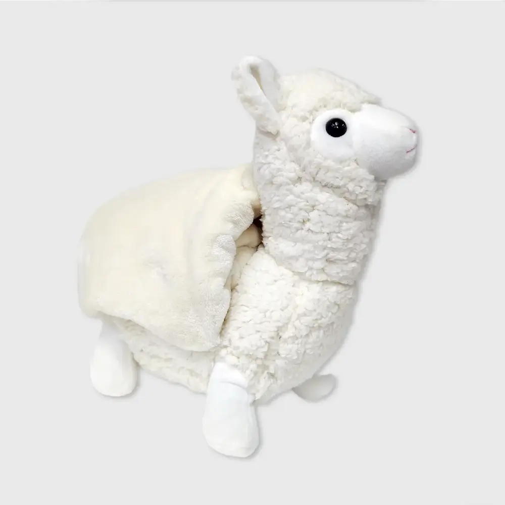 Set de Cobija con Peluche de Llama para Regalar Modatelas