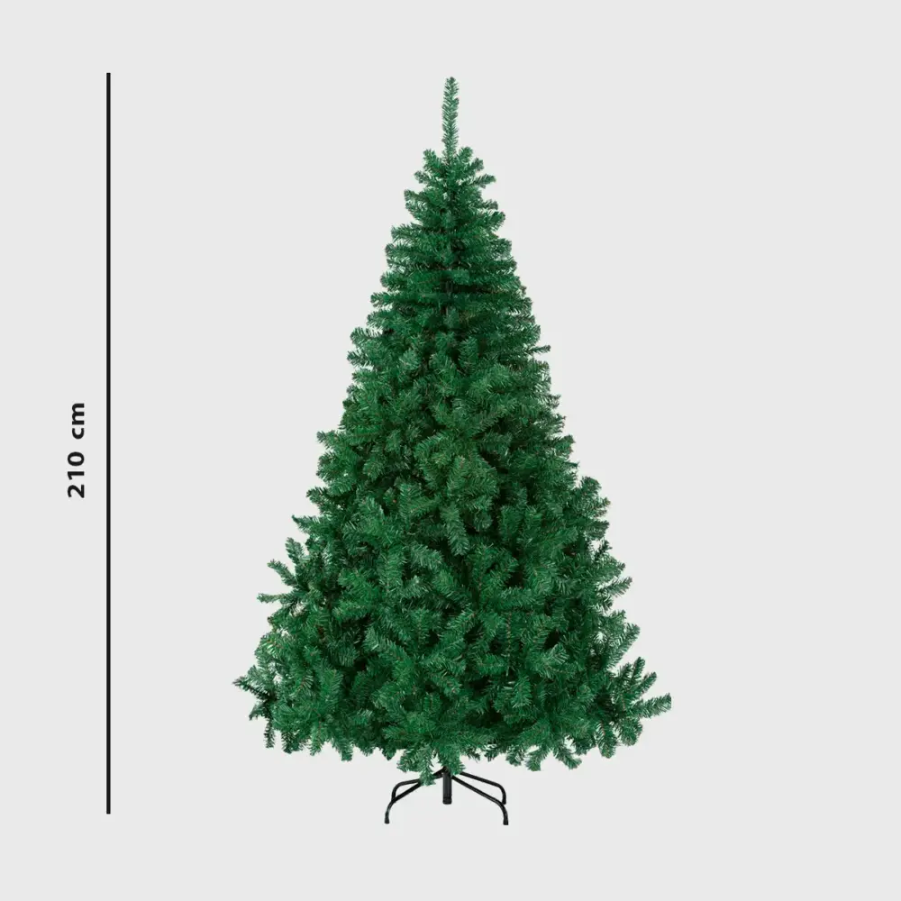 Árbol de Navidad Artificial Verde de 210 cm Modatelas