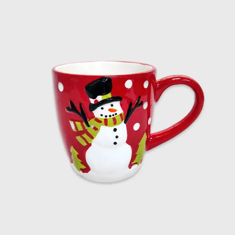 Taza Navideña Muñeco de Nieve 500 ml - Perfecta para el Chocolate Caliente Modatelas