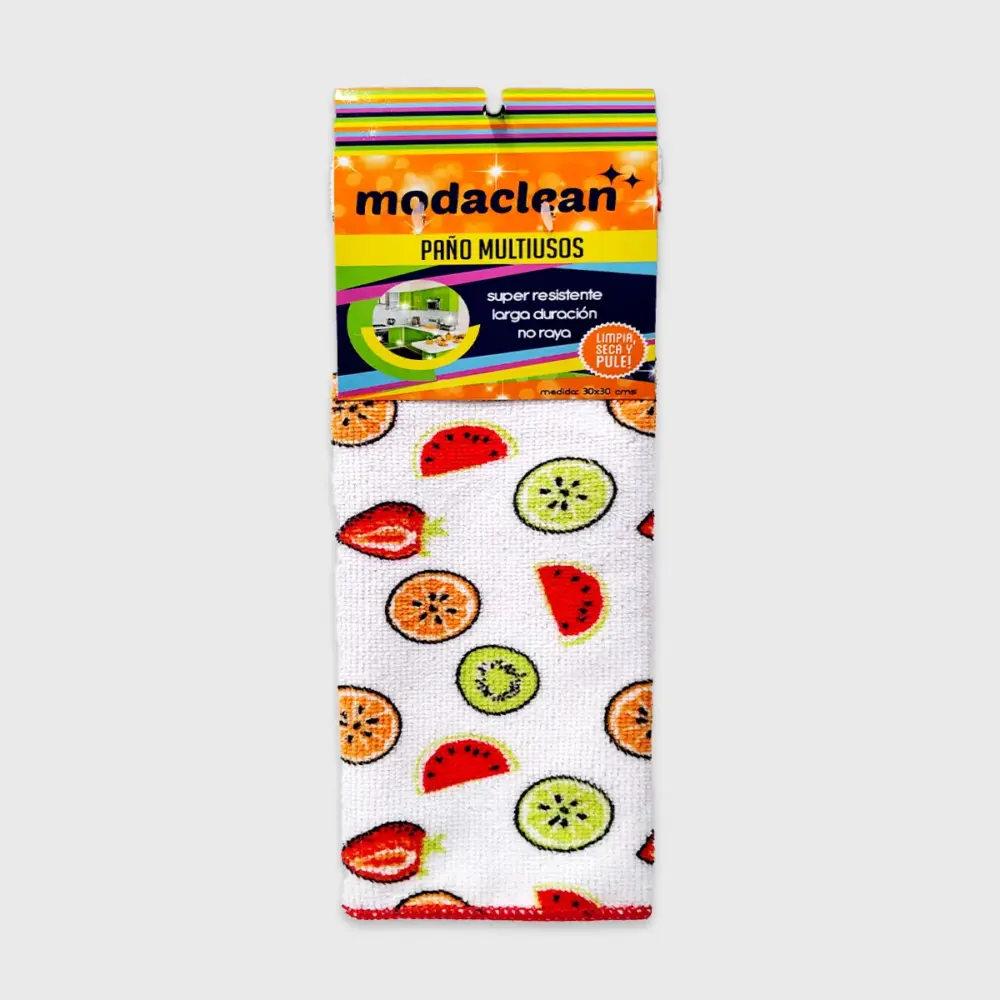 Paño de Microfibra para Hogar Modaclean Diseño Frutal - Resistente y Decorativo Modatelas