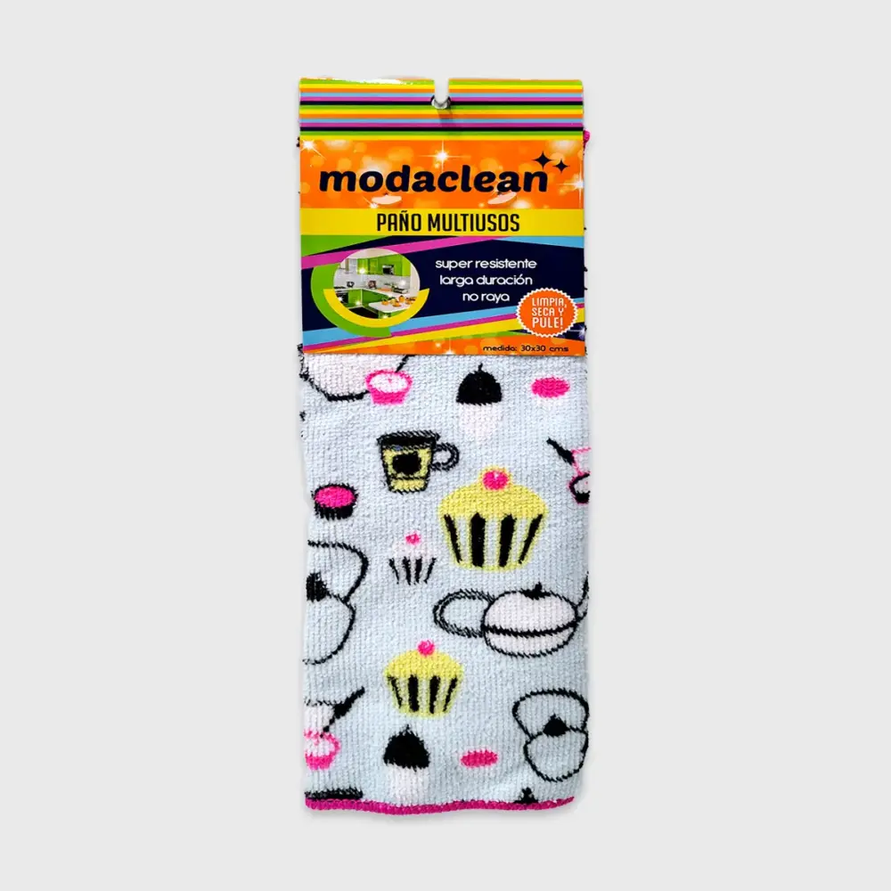 Paño de Microfibra para Hogar Modaclean Diseño Cocina - Resistente y Decorativo Modatelas