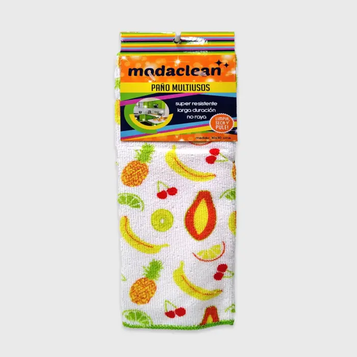 Paño de Microfibra para Hogar Modaclean Diseño Frutas - Resistente y Decorativo Modatelas