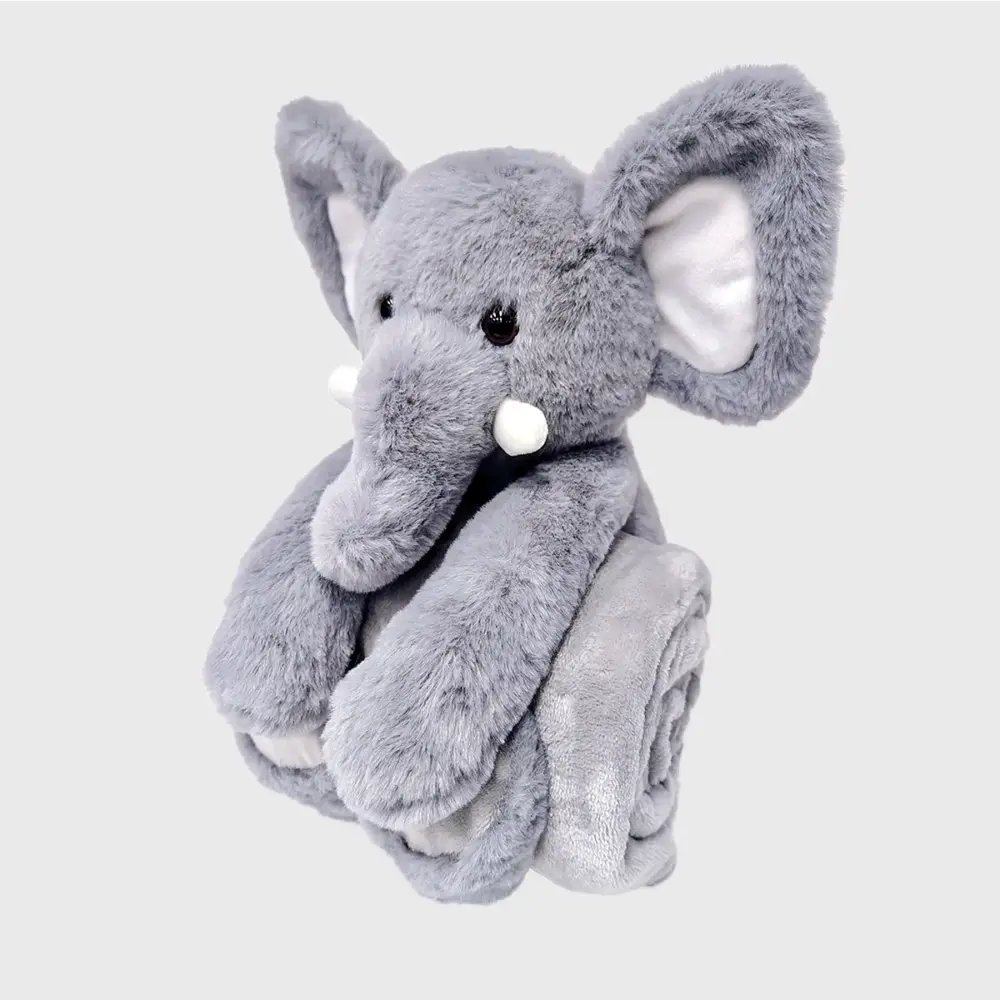 Set de Cobija con Peluche de Elefante Modatelas 2