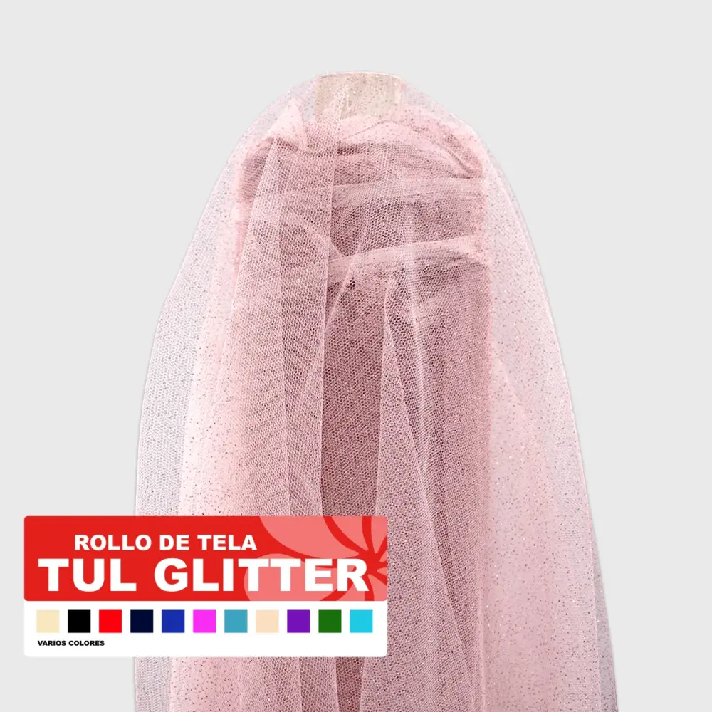 Tul Glitter Varios Colores Modatelas