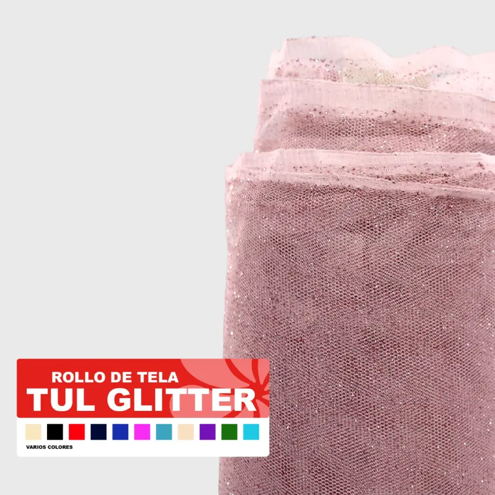 Tul Gliitter Varios Colores Modatelas