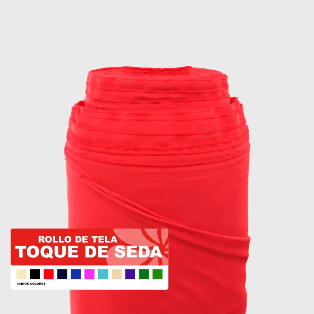 Rollo toque de seda 30 m varios colores Modatelas