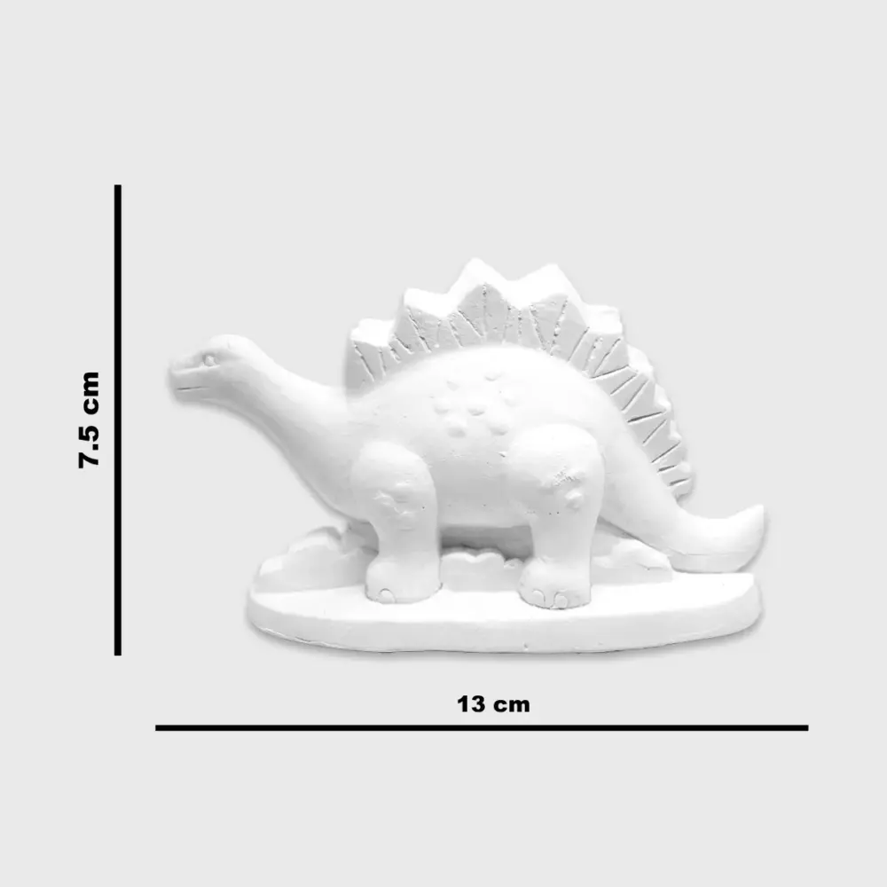 Dinosaurio de Cerámica para Pintar - Set de 6 Piezas, 7.5 cm, Ideal para Niños