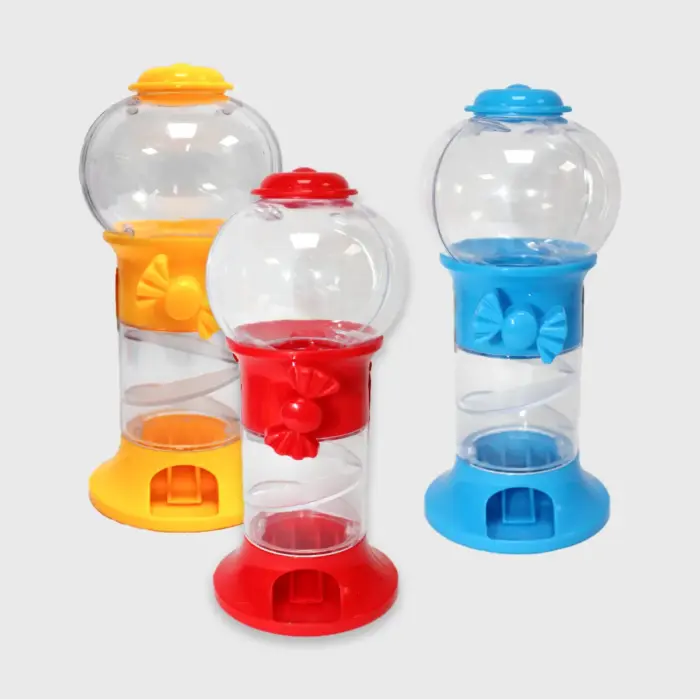 Mini Máquina de Chicles Infantil – Dulzura que Gira y Sorprende (Caja de 12 piezas) modatelas