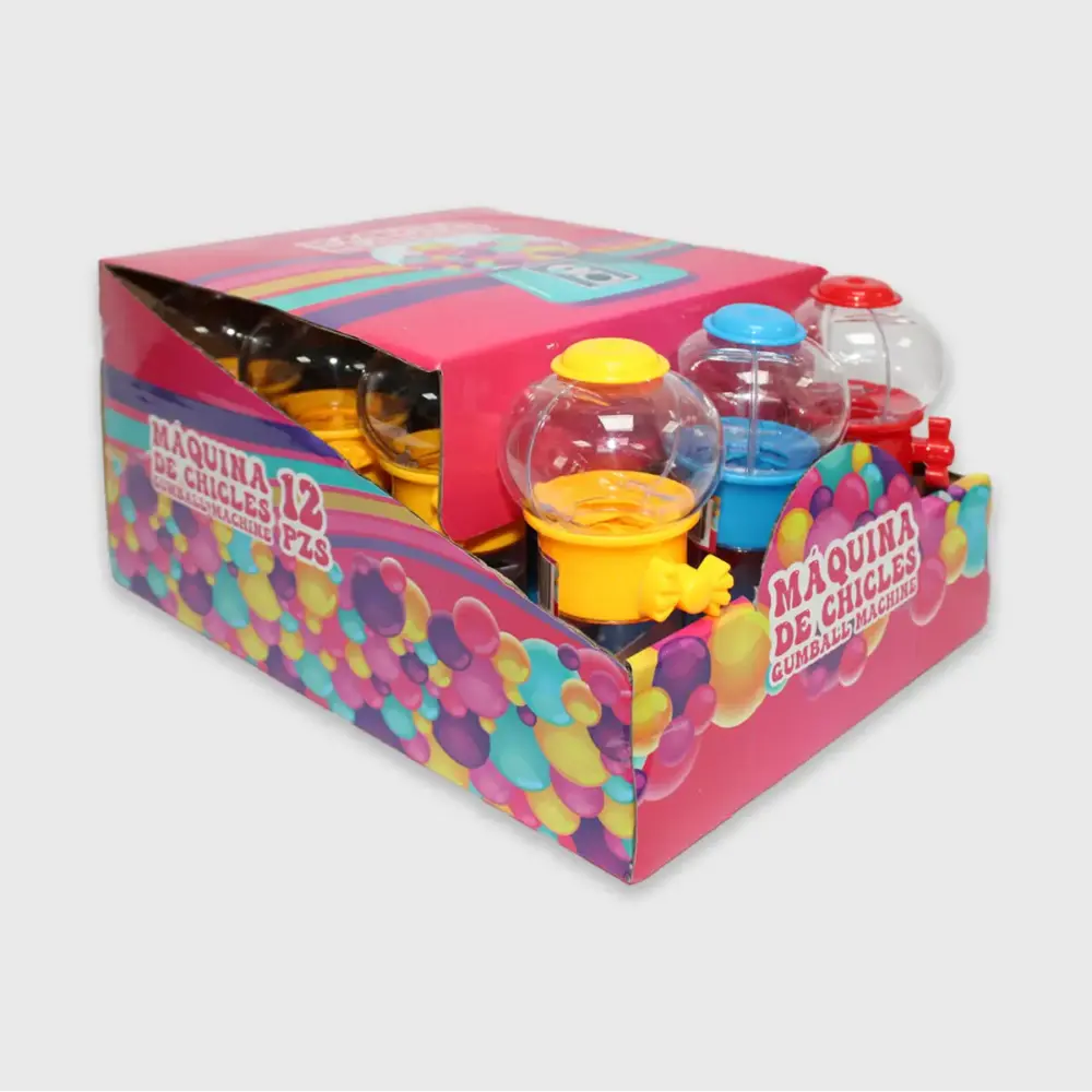 Mini Máquina de Chicles Infantil paquete de 12 piezas modatelas