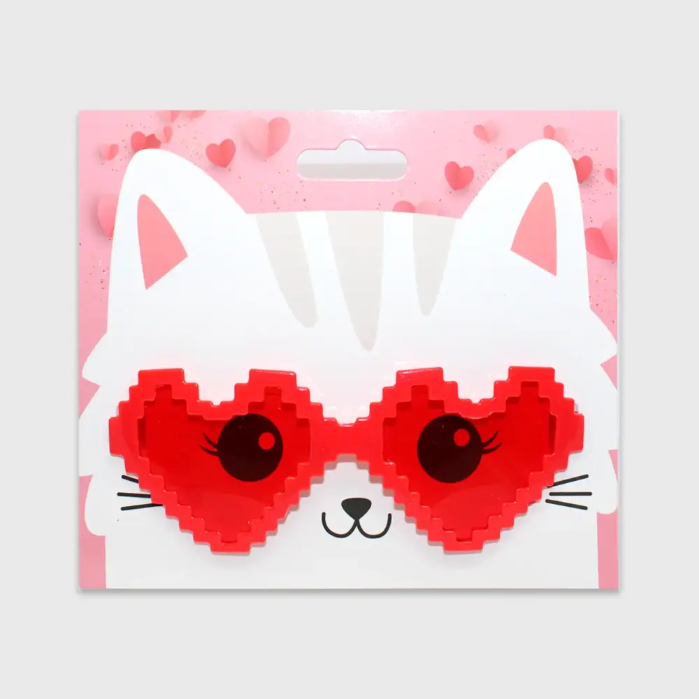 Lentes de Corazón Pixelados para San Valentín Modatelas