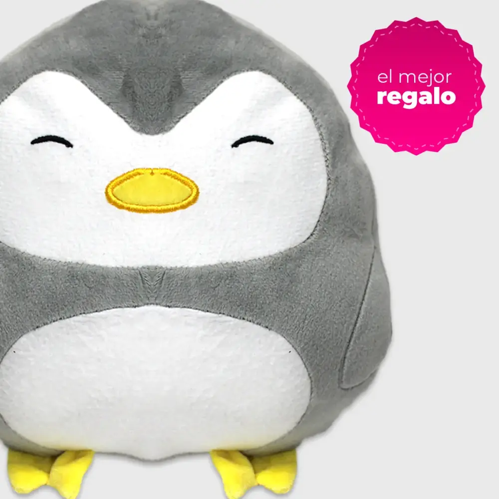 Peluche de pingüino gris Modatelas