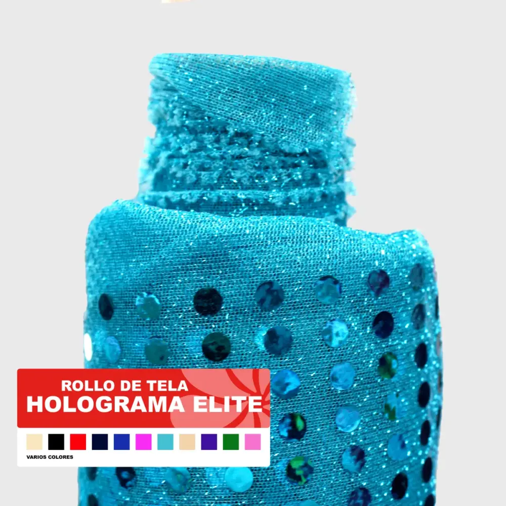 Rollo de tela holograma elite varios colores Modatelas