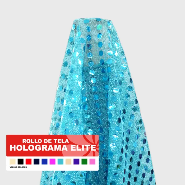 Rollo de tela holograma elite varios colores Modatelas