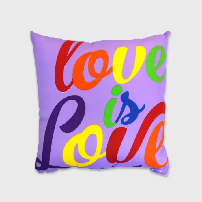 Cojín Pride Love is Love, 45x45 cm - Celebra la Diversidad Modatelas