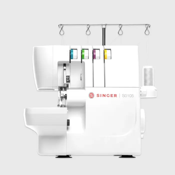 Máquina de Coser Overlock S0105 Singer - Profesional, 2/3/4 Hilos, Corte Automático, Profesional Modatelas