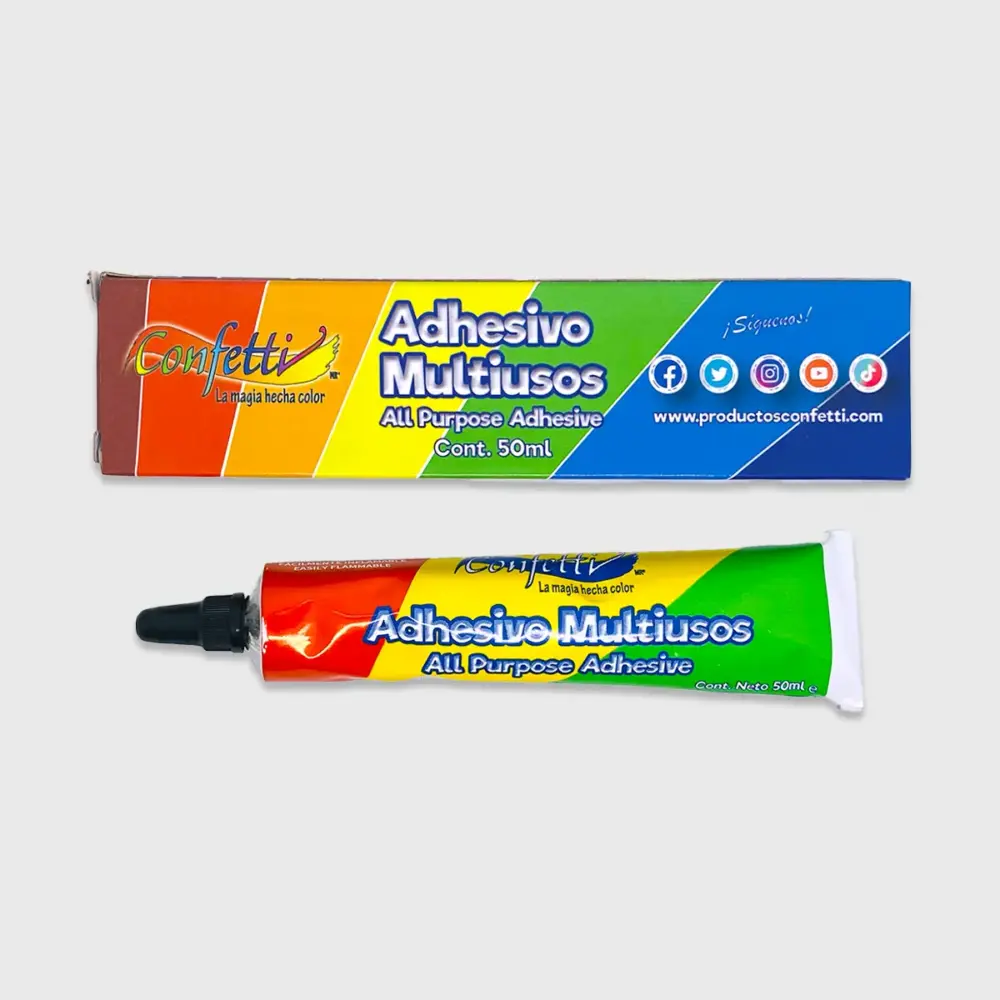 Adhesivo Multiusos Confetti 50 ml - Ideal para Reparaciones Rápidas y Manualidades Modatelas 3