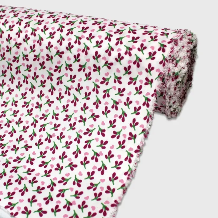 Tela Roma Estampada Lluvia de Peonías 150 cm ancho - Rollo 30 m Modatelas