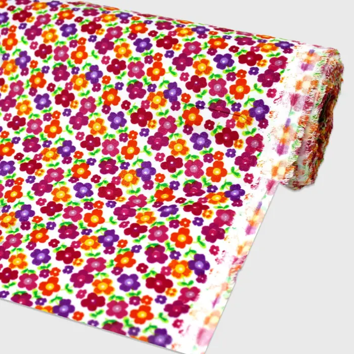 Roma Estampada Flores de Cereal Espolvoreadas Modatelas