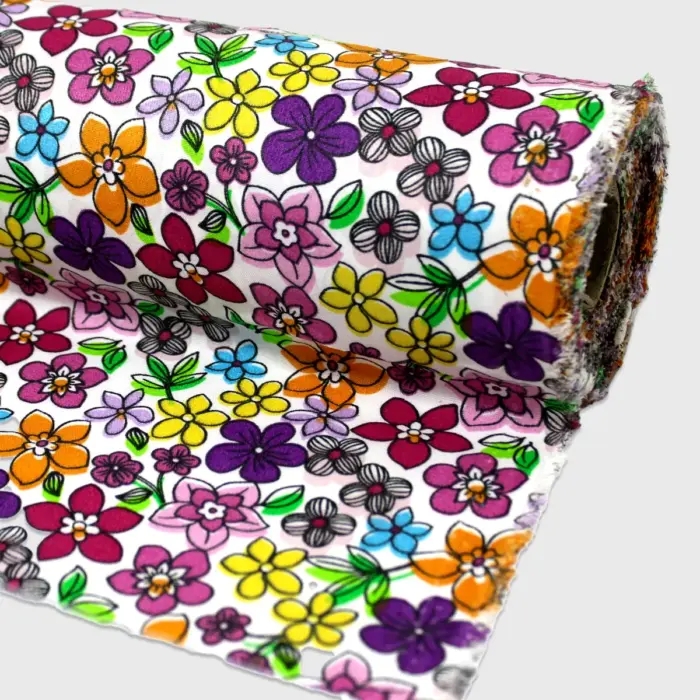 Tela Roma Estampada Pétalos de Primavera Modatelas