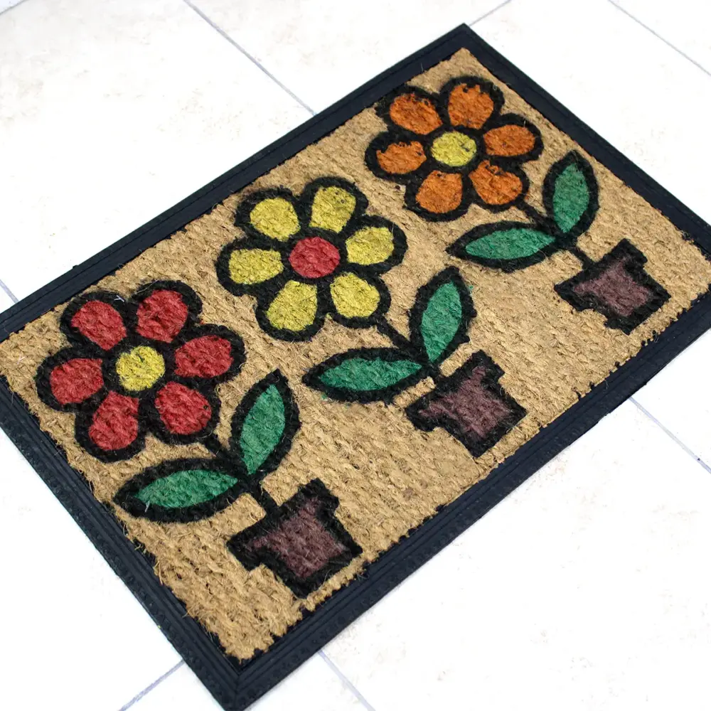 Tapete Fibra de coco Macetas de Flores Modatelas