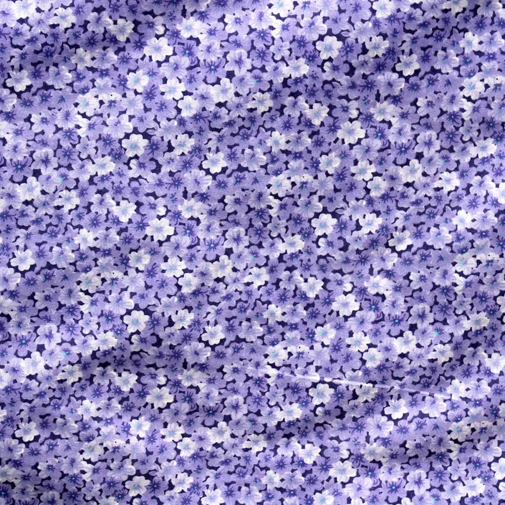 Tela Algodón Candy Flores Aromáticas Lavanda 120 cm ancho, Rollo 30 m - Imagen 3