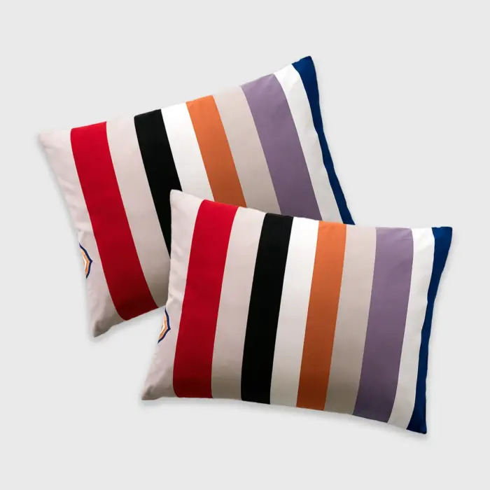 Juego de 2 Fundas para almohada Líneas Modatelas