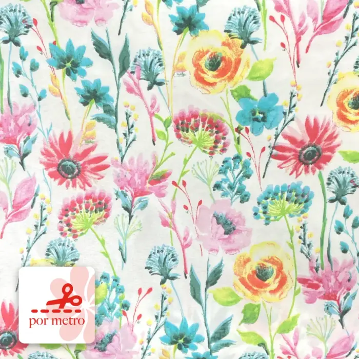 Algodón Candy Jardín Encantado precio por metro Modatelas
