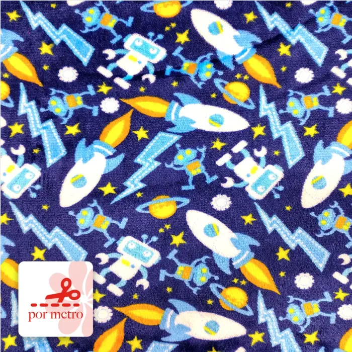 Tela Polar Toronto Robots Especiales Precio Por Metro Modatelas
