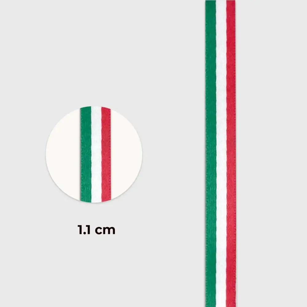 Listón Tricolor Fiestas Patrias #3 - Carrete 54 m Modatelas 2