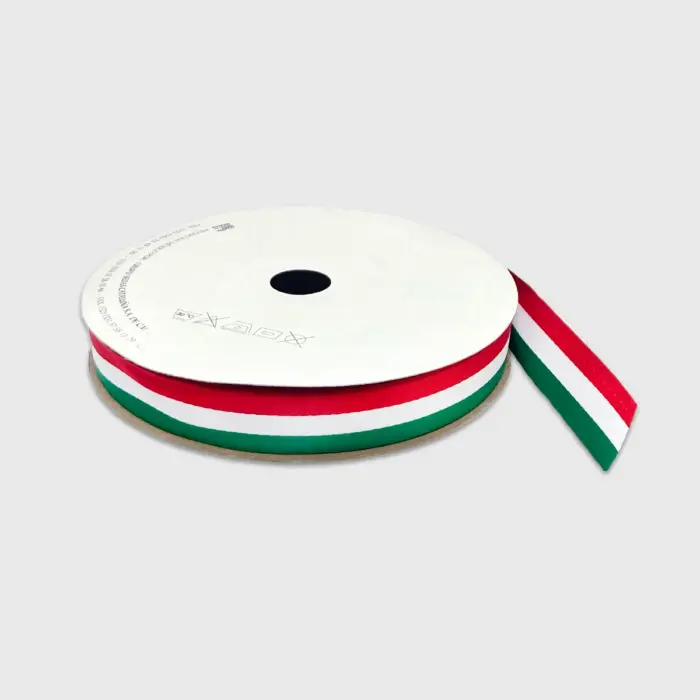 Listón Tricolor Fiestas Patrias #5 - Carrete 54 m Modatelas