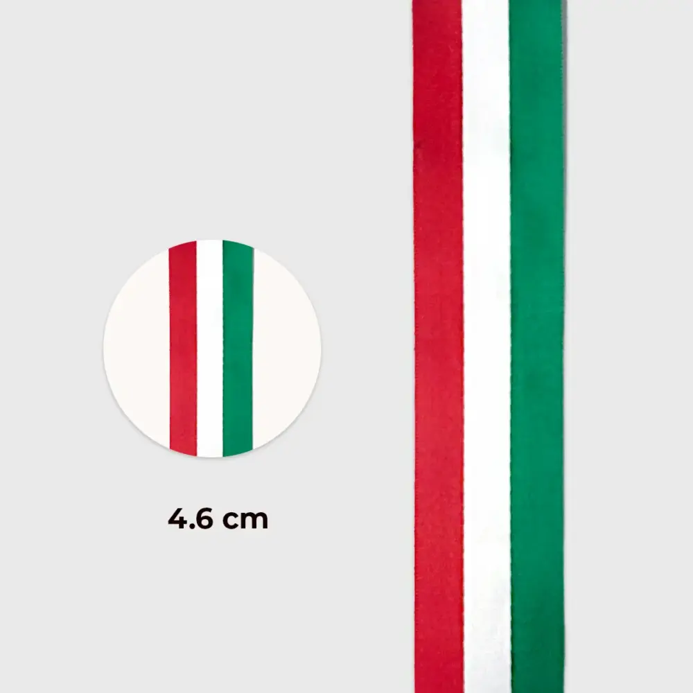 Listón Tricolor Fiestas Patrias #12 - Carrete 54 m Modatelas 2