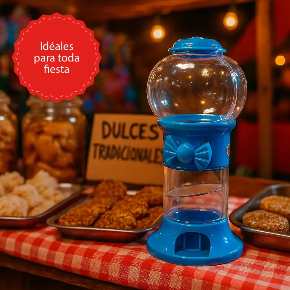 Mini Máquina de Chicles Infantil formas de uso modatelas