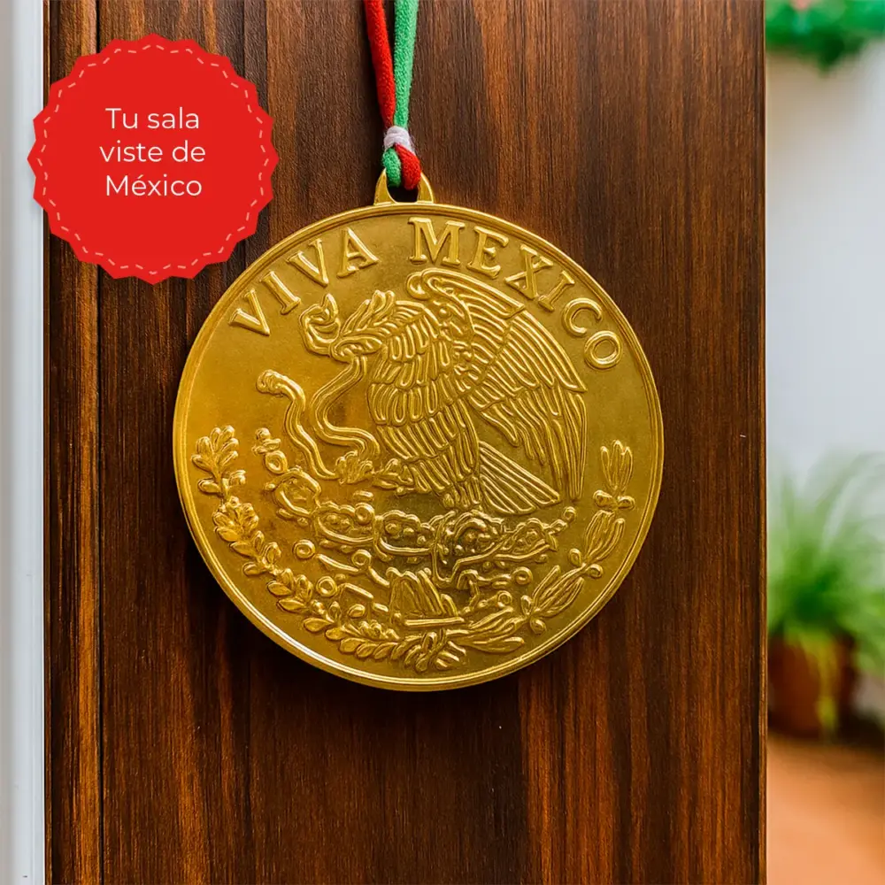 Decoración Escudo Nacional Oro y Orgullo Modatelas
