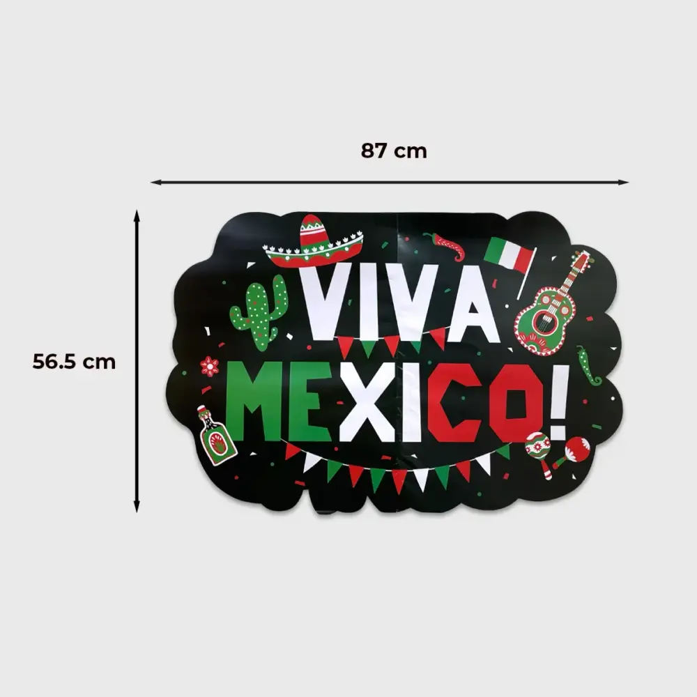 Cartelón Tricolor para Fiestas Patrias “¡Viva México! Modatelas 2