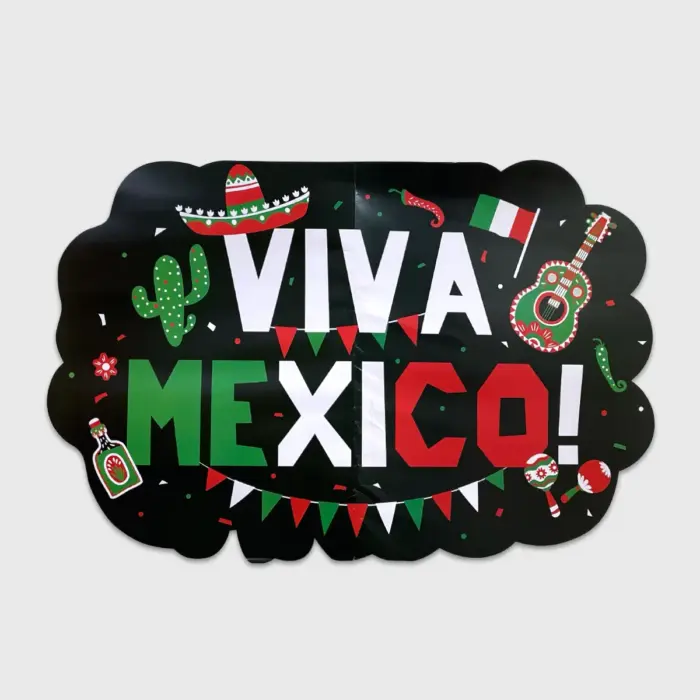 Cartelón Tricolor para Fiestas Patrias “¡Viva México! Modatelas