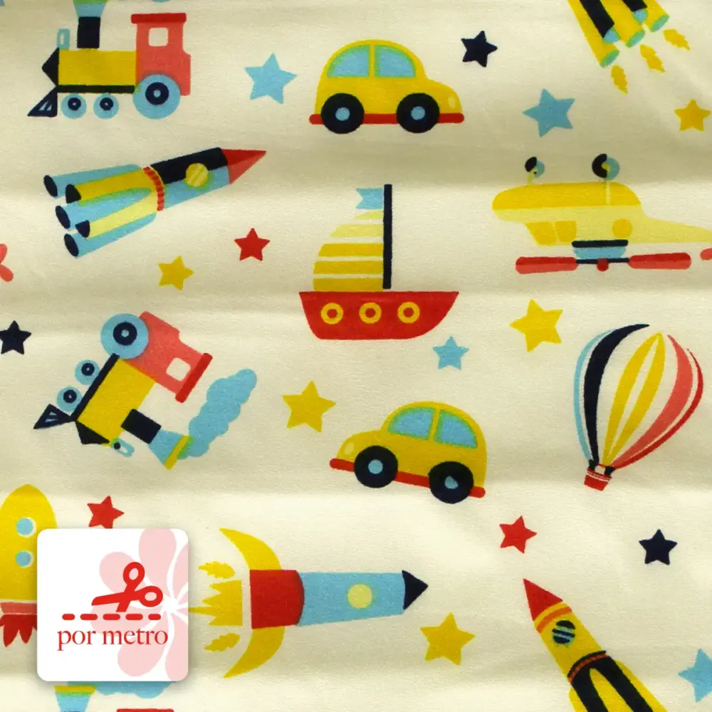 Algodón Candy Infantil Mundo de Aventuras por metro Modatelas