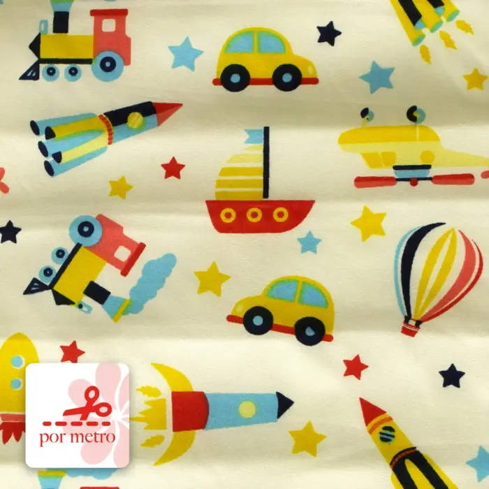 Algodón Candy Infantil Mundo de Aventuras por metro Modatelas