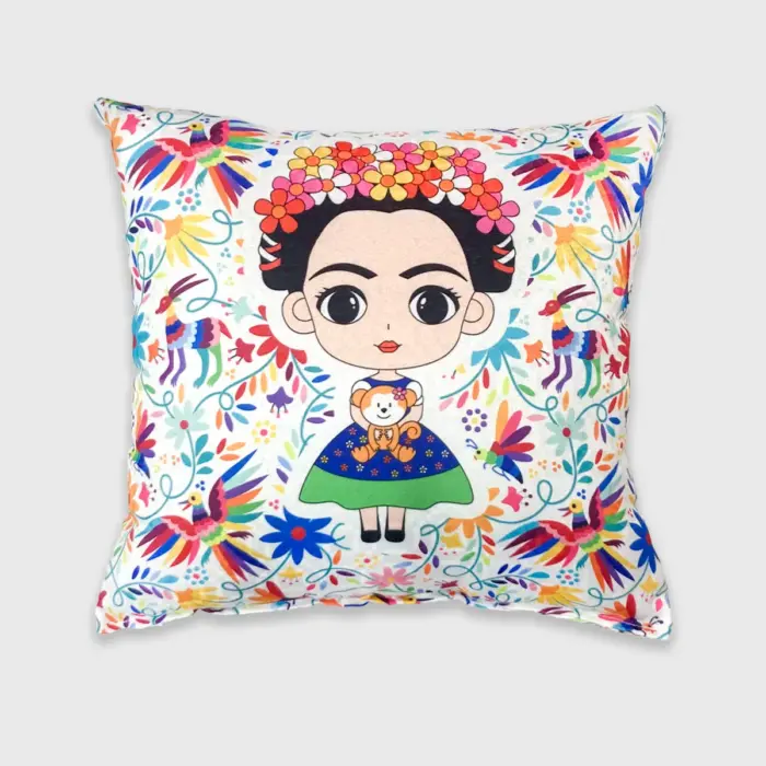 Cojín Decorativo Mujer Cantos de la tierra Otomí Modatelas