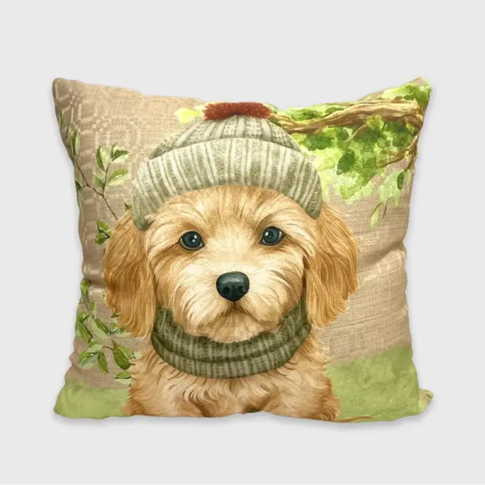 Cojín Decorativo Lomitos peludos Maltés Modatelas