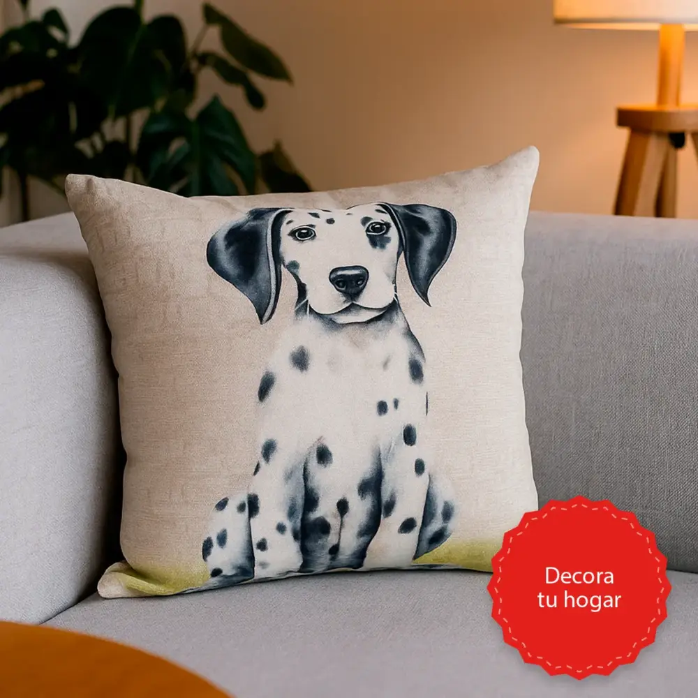 Cojín Decorativo Lomitos peludos Dálmata Modatelas