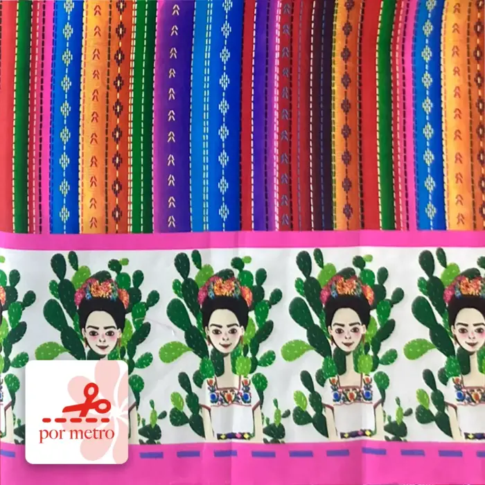 Tela Minimatt Patrio Frida Mestiza precio por metro Modatelas