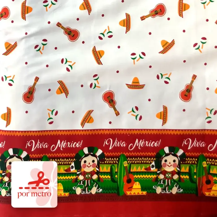 Tela Minimatt Patrio Fiesta de la Lele 150 cm ancho Precio por metro Modatelas