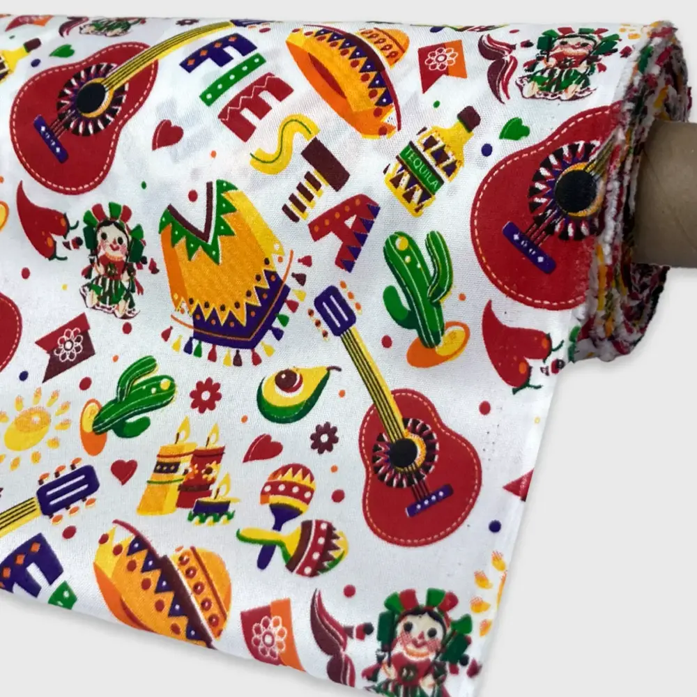 Tela Minimatt Patrio Entre Sombreros y Canciones 150 cm ancho - Rollo 30 m Modatelas 3