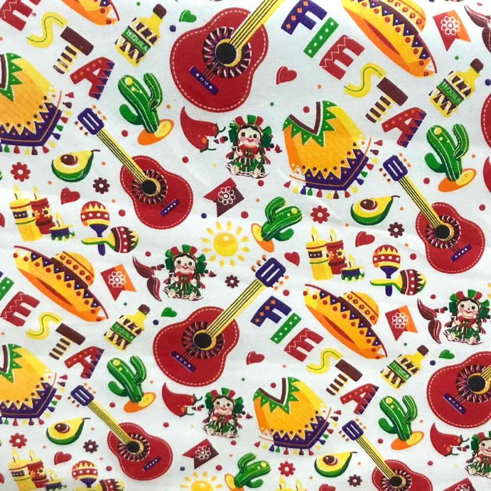 Tela Minimatt Patrio Entre Sombreros y Canciones 150 cm ancho - Rollo 30 m Modatelas 2