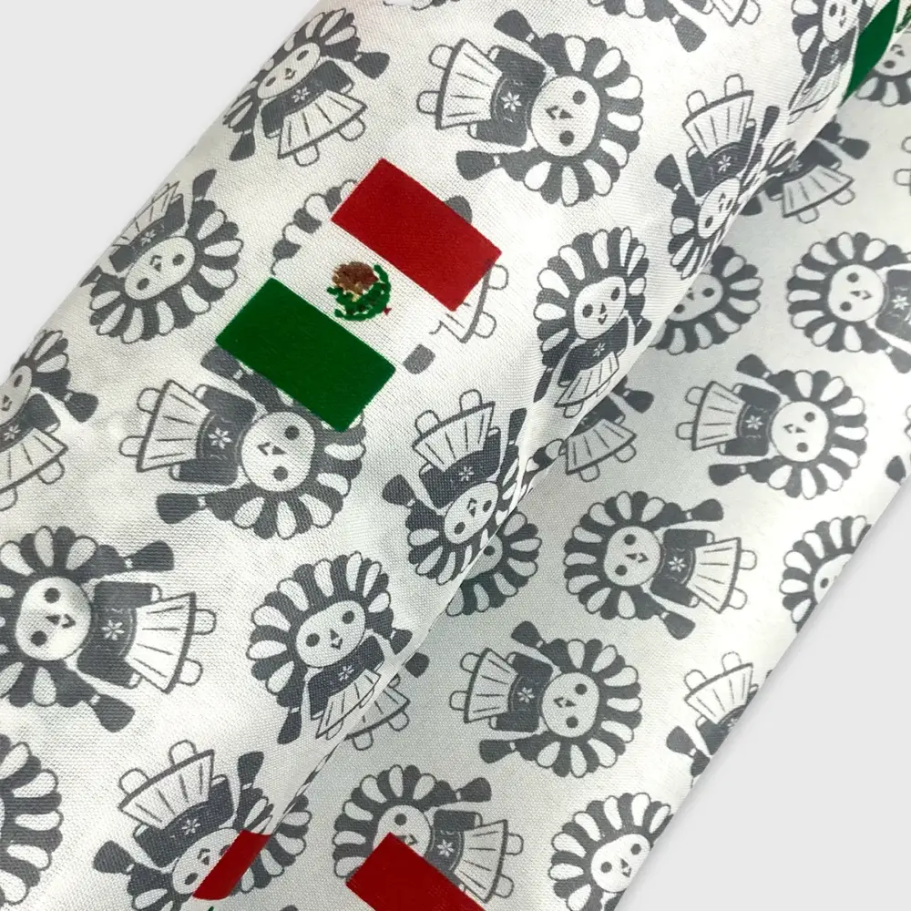 Tela Minimatt Patrio Tricolor de Muñecos 150 cm ancho - Rollo 30 m Modatelas