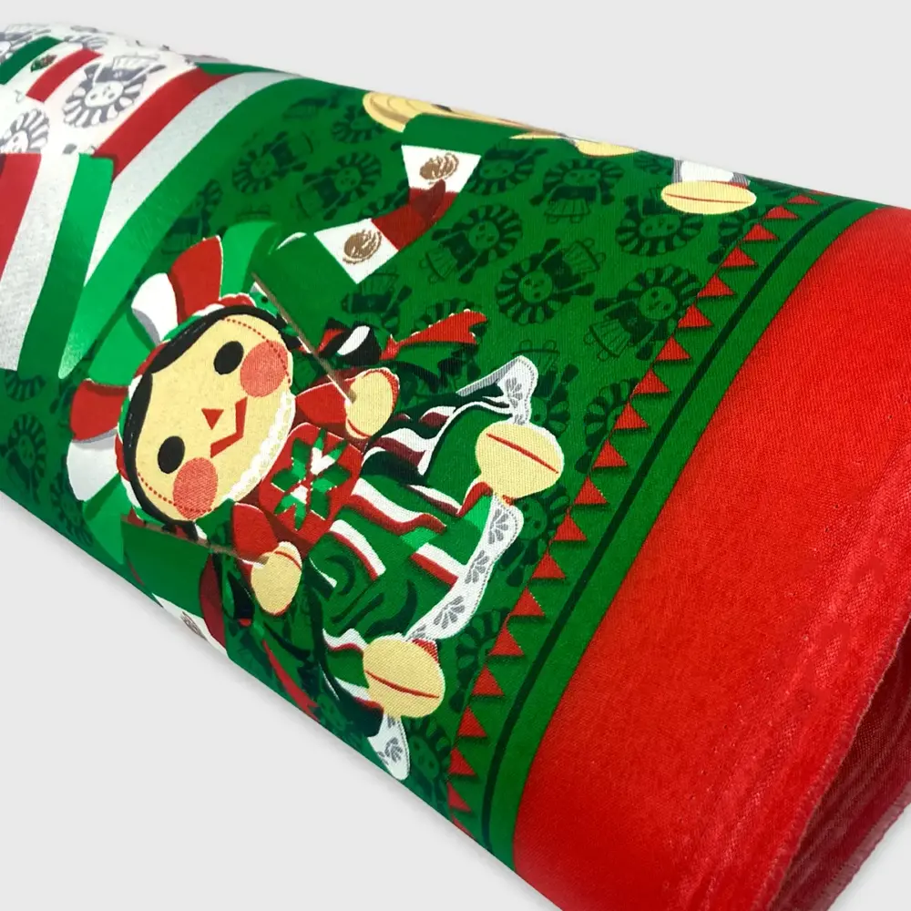 Tela Minimatt Patrio Tricolor de Muñecos 150 cm ancho - Rollo 30 m Modatelas 4