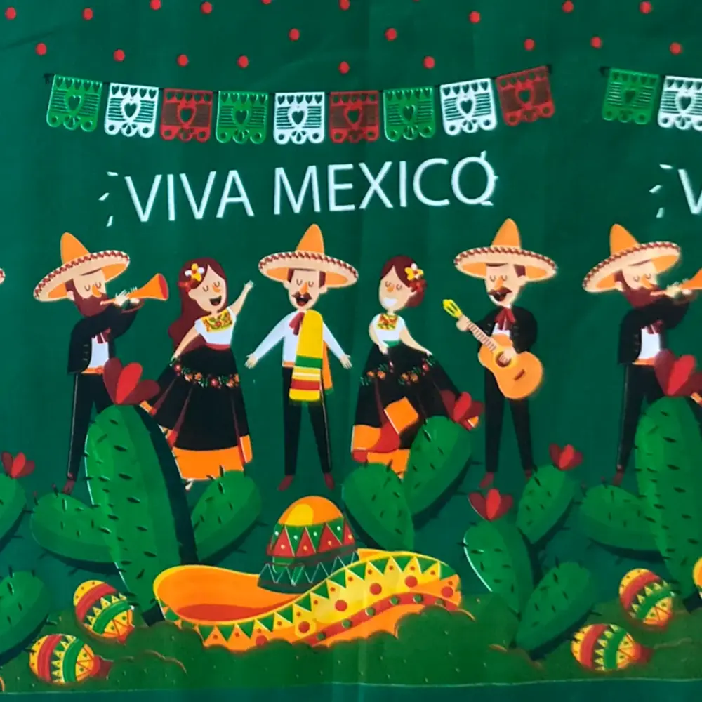 Tela Minimatt Patrio Noche de Mariachi 150 cm ancho - Rollo 30 m Modatelas 2